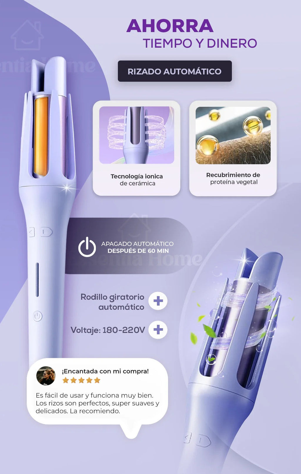 RizaPro™ - Rizador de cabello automático
